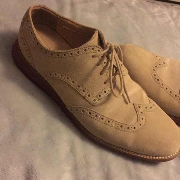 Cole Haan Mens suede oxford wing tip 8.5 - Picture 2 of 8